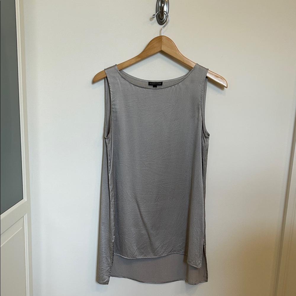 Eileen Fisher Elegant Gray Tank Top